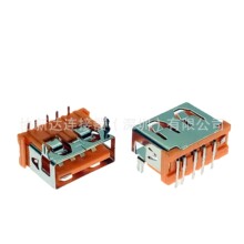 ��ɫUSB AF 5Pĸ�� 90��DIP ǰ���_ ���_�P�z�y�_USB�B����L=10.0