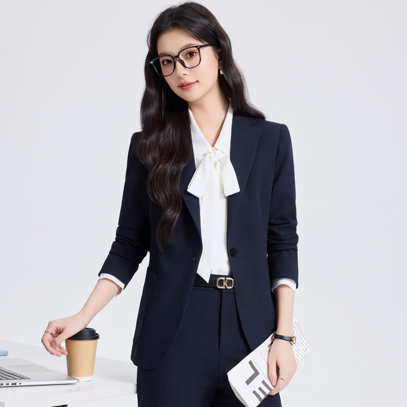 YY25135 women's suit set 2026 spring and autumn new style college student interview workwear professional attire formal work uniform