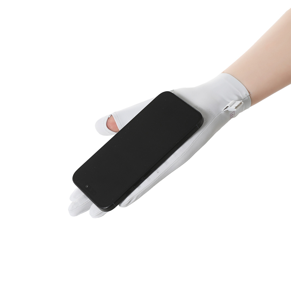 Guantes solares de verano para mujeres secado rápido anti-UV guantes de conducción ligeros y delgados guantes de hielo con dedos transpirables