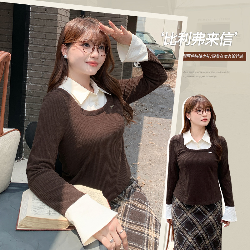 秋  XL-5XL 大きいサイズ トップス  秋  XL-5XL 大きいサイズ トップス