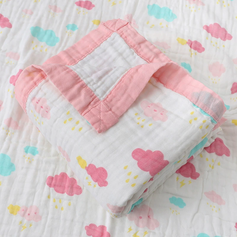 Марлевый детский мультяшный банный полотенце, duvet для младенца