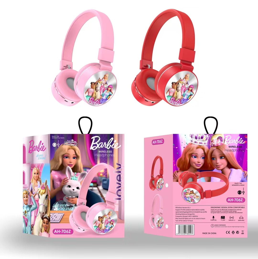 AH-706Z auriculares bluetooth transfronterizos dibujos animados explosivos auriculares auriculares inalámbricos estéreo fabricantes al por mayor
