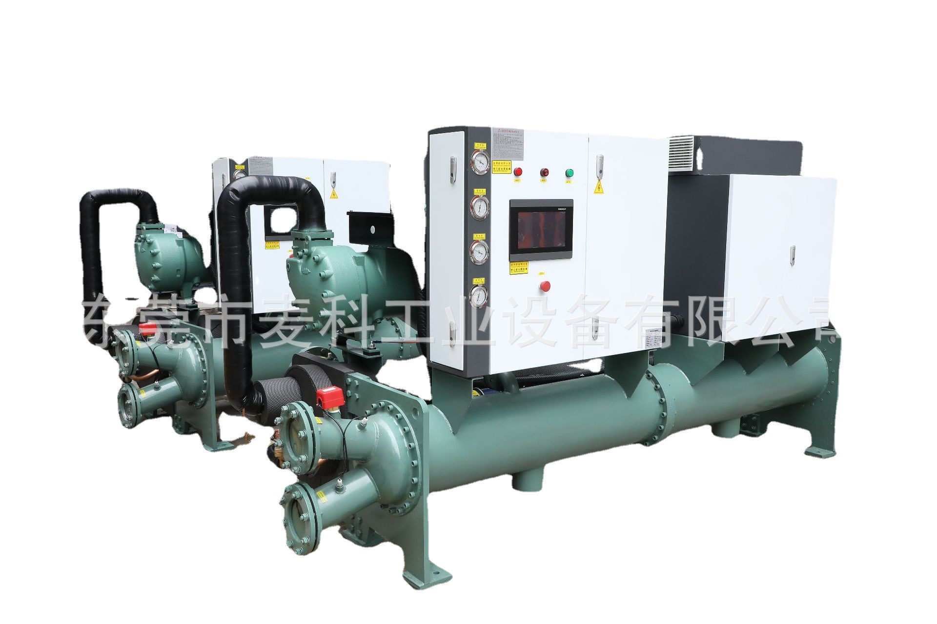 印刷机上海浙江地区麦科牌120匹变频水冷开放式工业冷水机供应