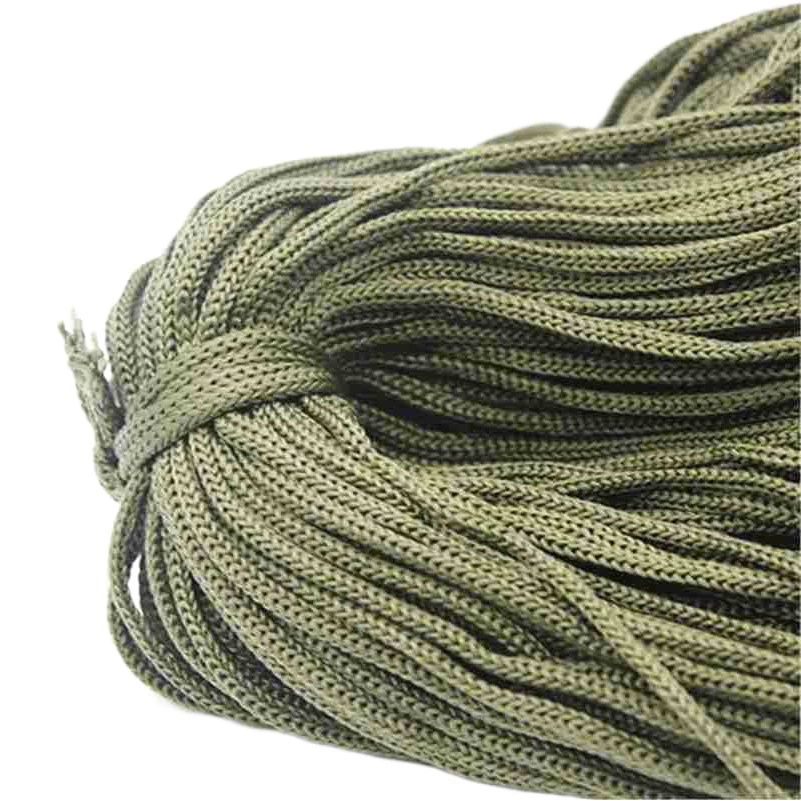 ПП шнурок белая веревка черный шнурок капот веревка полая веревка Пряжка веревка портативная веревка цветная плетеная нейлоновая веревка
