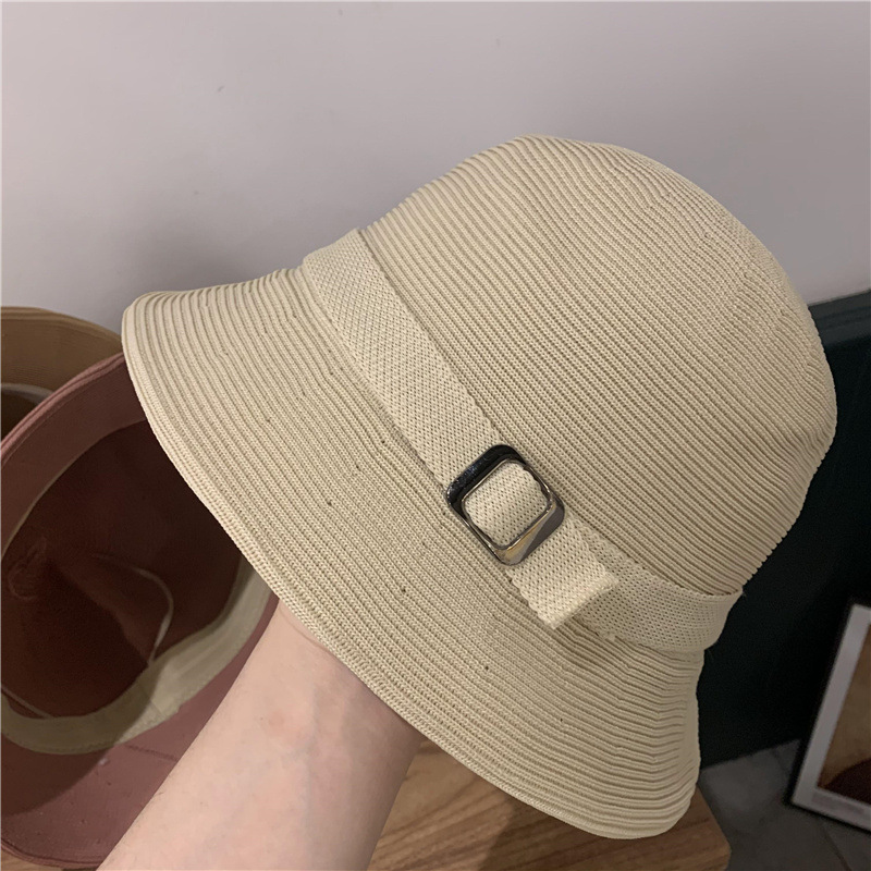 Korean Braided Buckle Sunscreen Fisherman Hat display picture 9