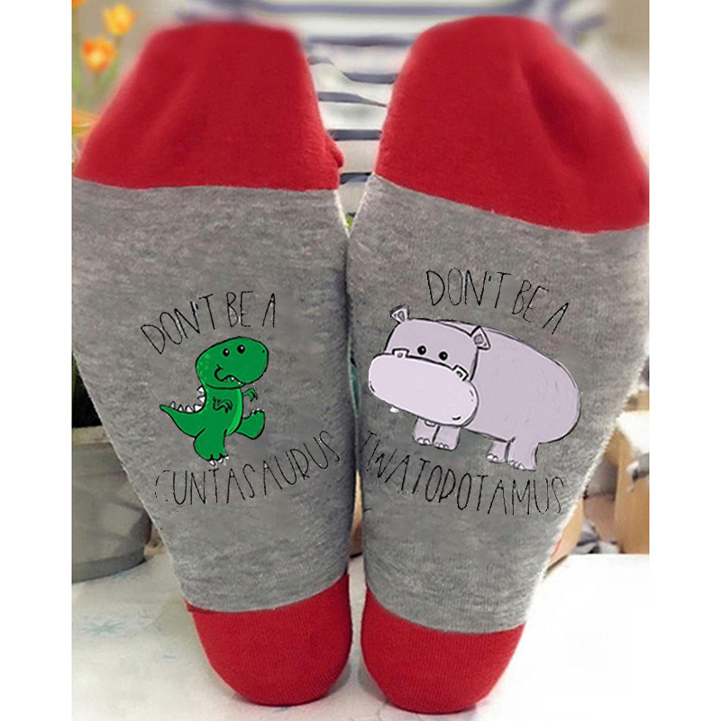 Calcetines de algodón transfronterizos de otoño e invierno para hombres y mujeres copa de vino tinto personalizada calcetines casuales de media pantorrilla ins medias transpirables a juego de colores de moda al por mayor