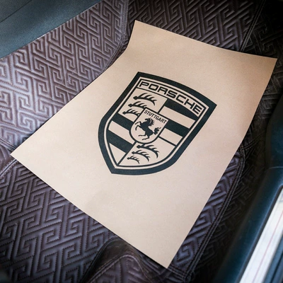 Universal Foot Pad, pad paper, car interior mat paper - 100-black-porsche-car-emblems-todays-super-low-price