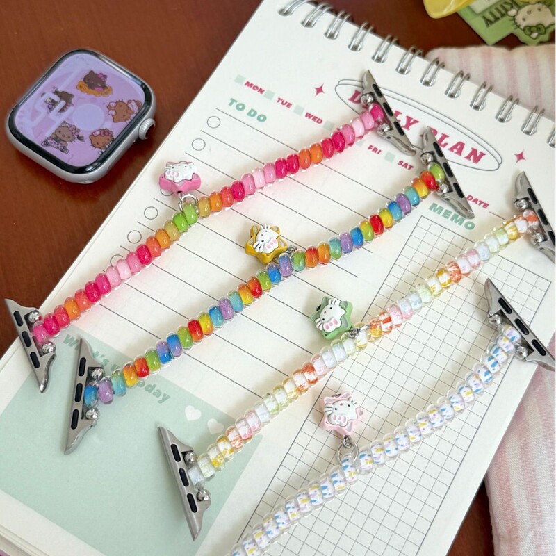 Stretch Kitty Phone Strap Suitable for Apple Watch iWatch 11 Generation 10/9876Ultra/Se