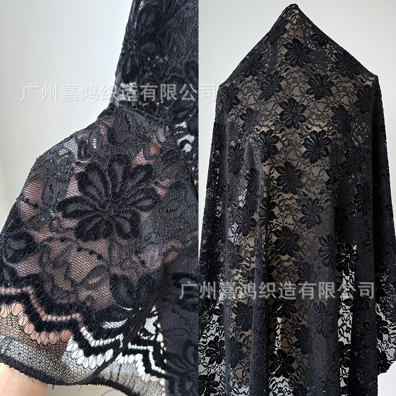 Nueva tela de encaje de Chenille, tela de encaje de flojo, tela de camiseta, tela de encaje de otoño y invierno