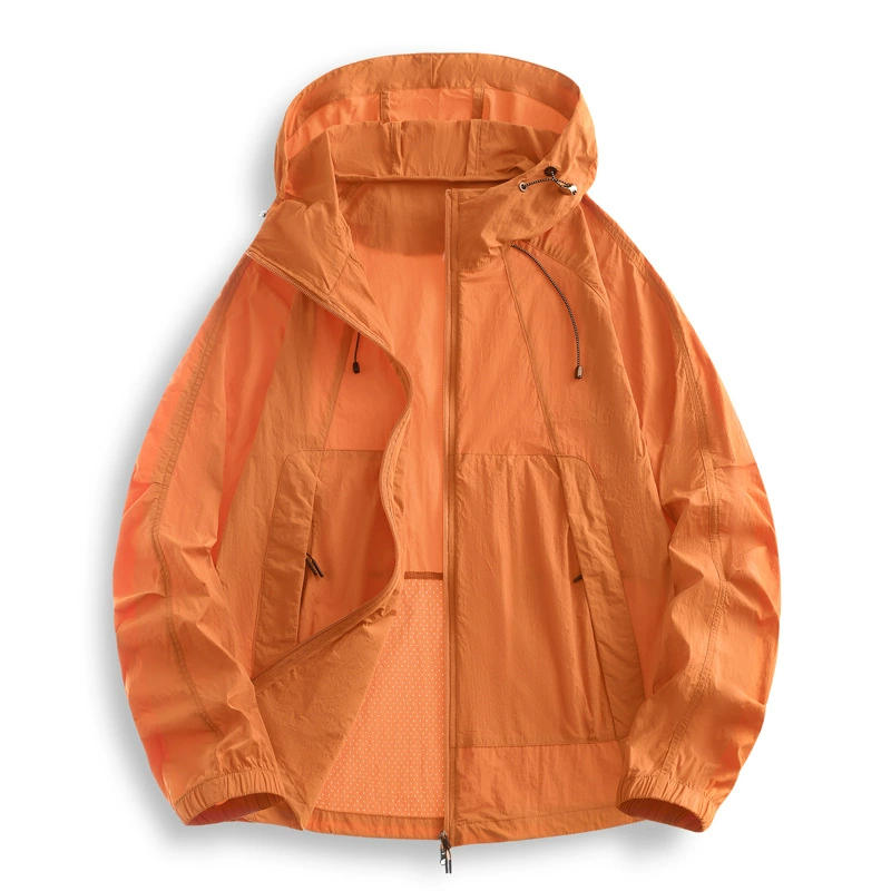 Весна и лето новая солнцезащитная одежда нейлоновая тканая солнцезащитная одежда для мужчин и женщин