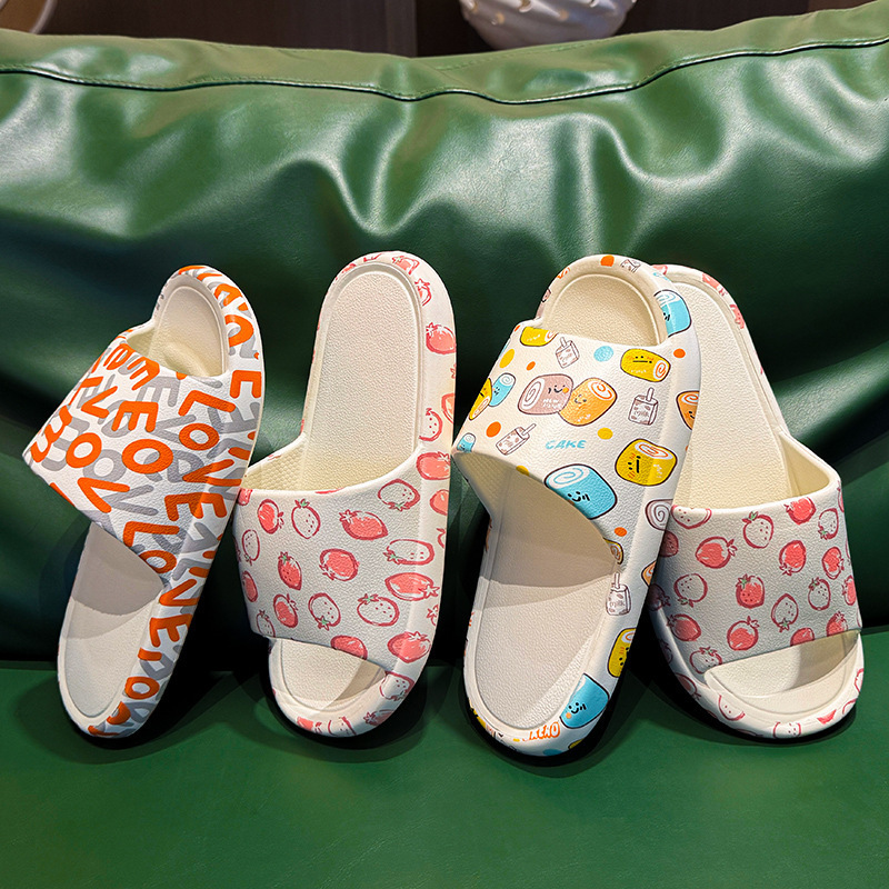 EVA slippers with a comfortable cushioned feel, thick soles, non-slip, odor-resistant, suitable for outdoor wear, for men and women, couples, home use, student wholesale