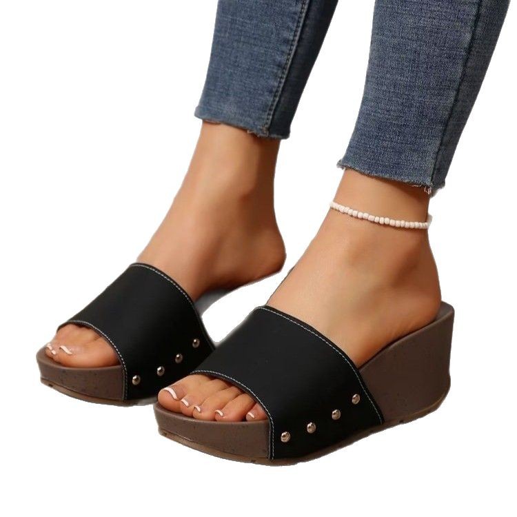 Wedge Sandals For Women Platform Open Toe High Heel Slippers_voghion.com