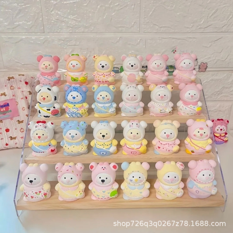 Children's plaster doll blank coloring bear artist DIY handmade educational toy gift for girls wholesale Children's plaster doll blank coloring bear artist DIY handmade educational toy gift for girls wholesale