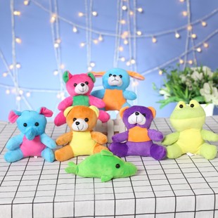 Amazon forest animal puppy pendant adorable chicken plush toy teddy bear doll rabbit pendant cross-border wholesale