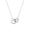 Pendant, small design necklace, chain for key bag  heart shaped, European style, simple and elegant design, trend of season