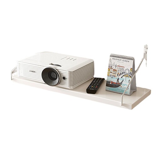 Wall wall storage rack wall bookshelf wall hanging hole-free projector wall rack decorative shelf one-word board partition