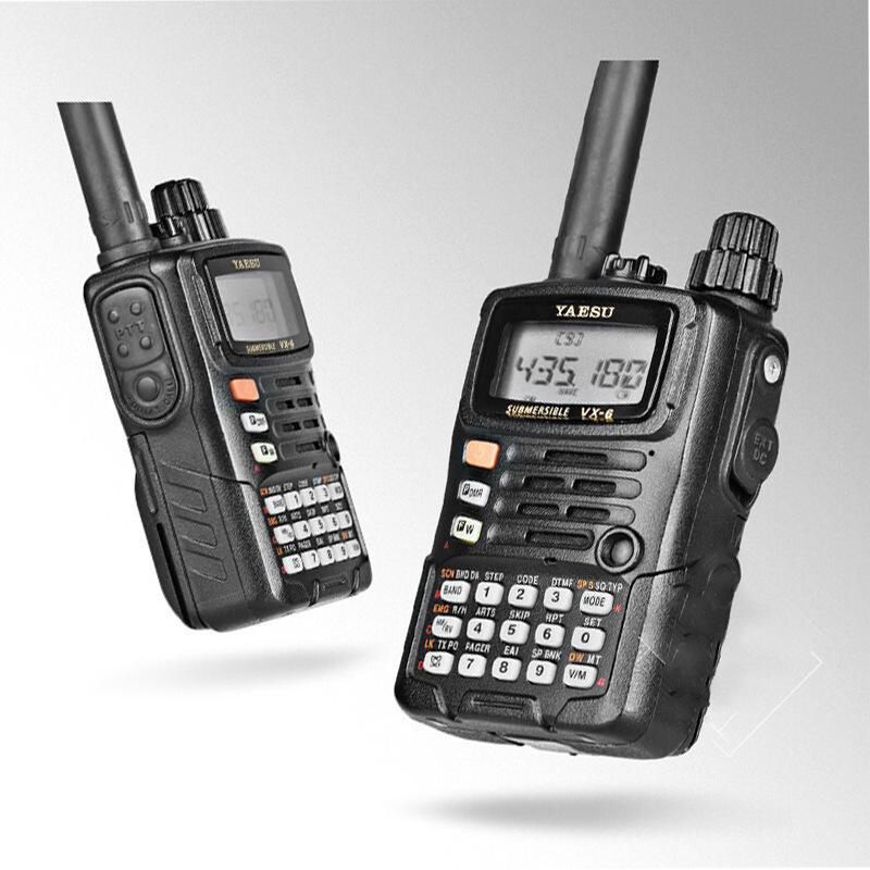 YAESU Yaizhou VX-6R UV de doble banda impermeable walkie-talkie de mano