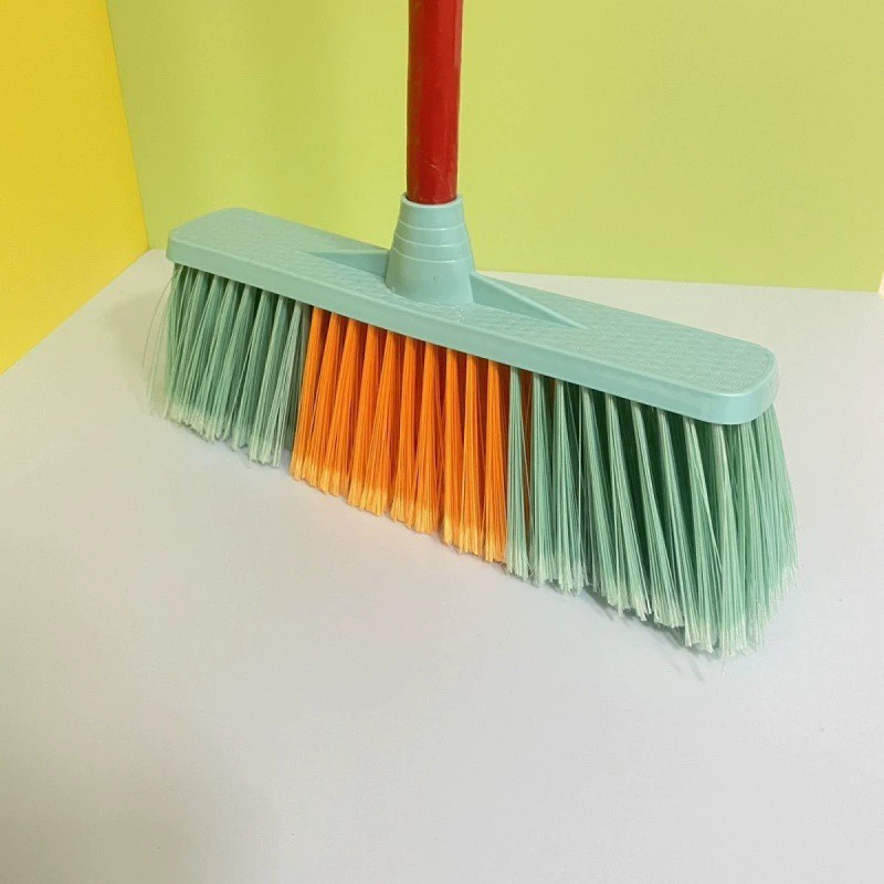 Long pole hard bristled broom thickened school encryption wholesale household widened sanitation broom outdoor cement floor sweeping