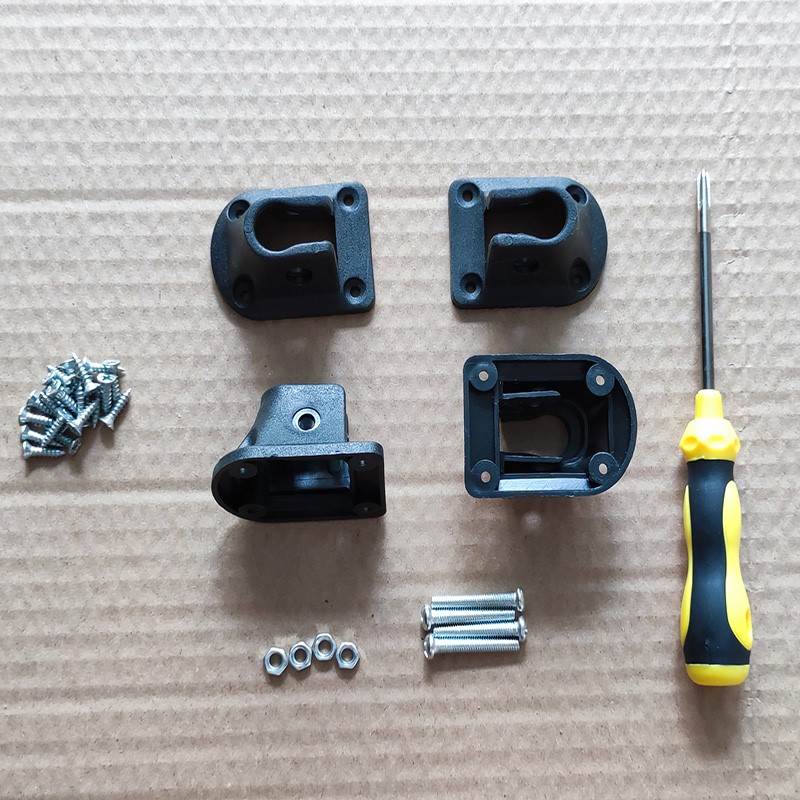 Black thickened (with screwdriver) set of four