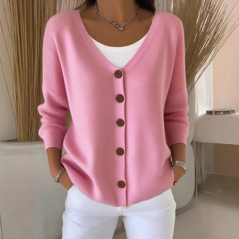 Cross-Border Foreign Trade European and American Style Autumn and Winter New Knit Cardigan for Women, Solid Color Casual Fashion Sweater Coat, Women's Cardigan Cross-Border Foreign Trade European and American Style Autumn and Winter New Knit Cardigan for Women, Solid Color Casual Fashion Sweater Coat, Women's Cardigan