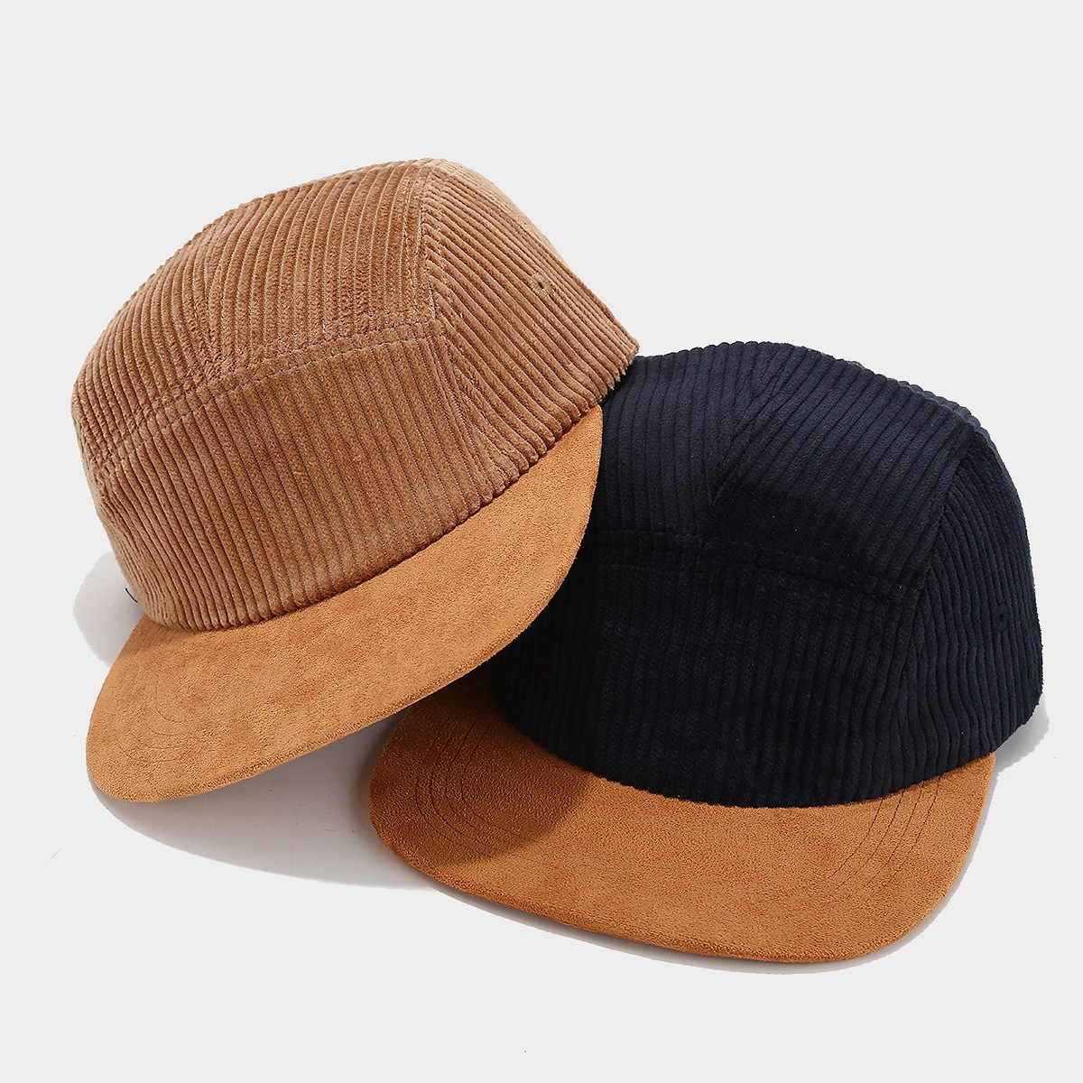Nuevo estilo japonés de cordillera de vello de borde ancho mostrando cara pequeña sombrero de hip-hop para hombres y mujeres sombrero de béisbol de herramientas retro primavera y otoño sombrero de lengua de pato