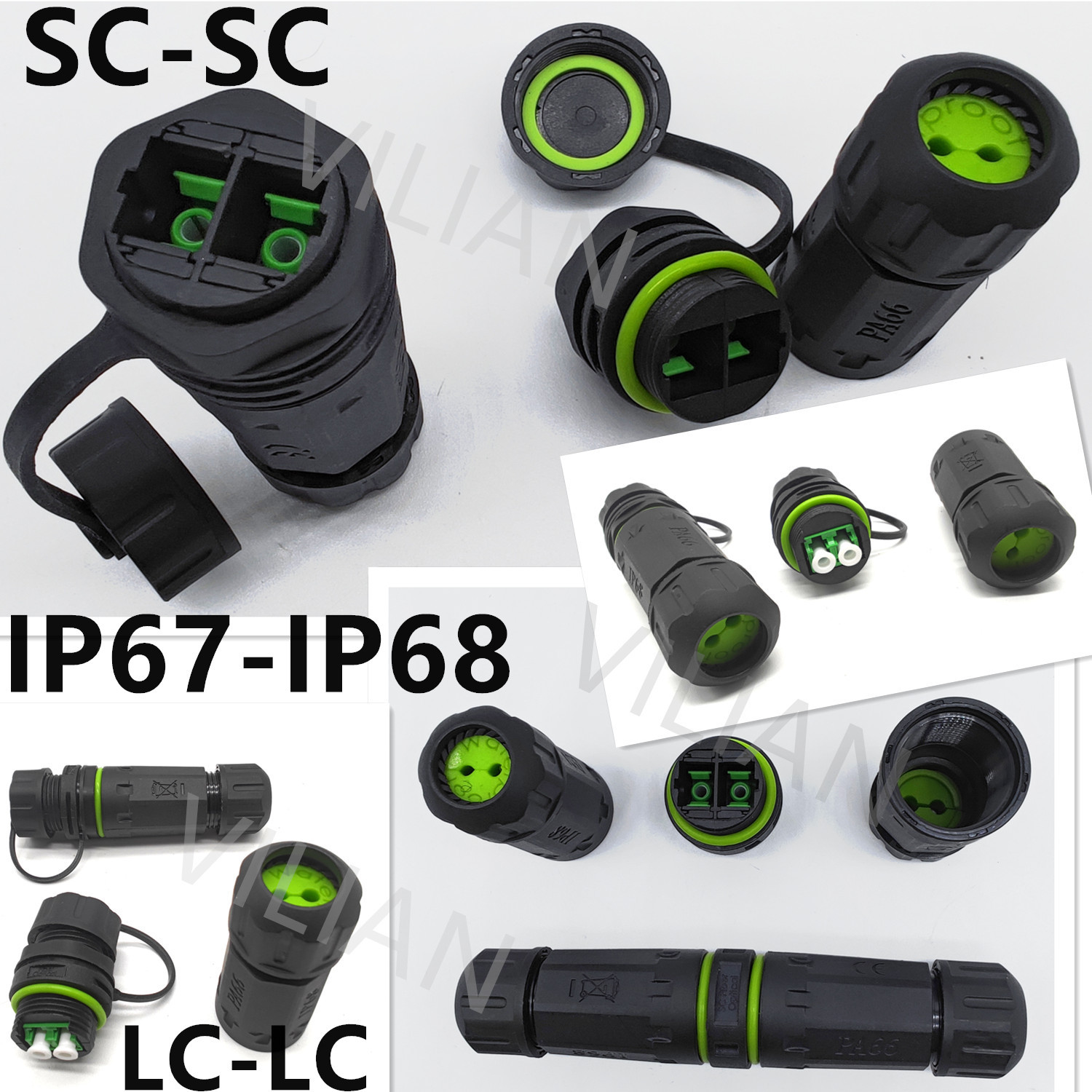 LCСSC󷽿ֱͨӳIP68ˮʽ˫APCԽ