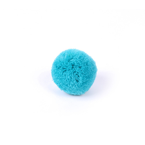 Amazon's new 4cm cashmere funny cat ball solid color fur ball Christmas clothing accessories pet cat toys