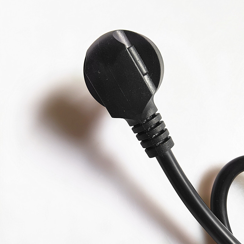 热销欧规电源线 欧标分体式漏电保护插头连接线 三芯韩国品字尾线