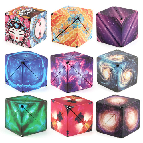 Hot-selling 3D three-dimensional magnetic variable geometric Rubik's Cube smoothly rotating special-shaped second-order dinosaur Rubik's Cube wholesale