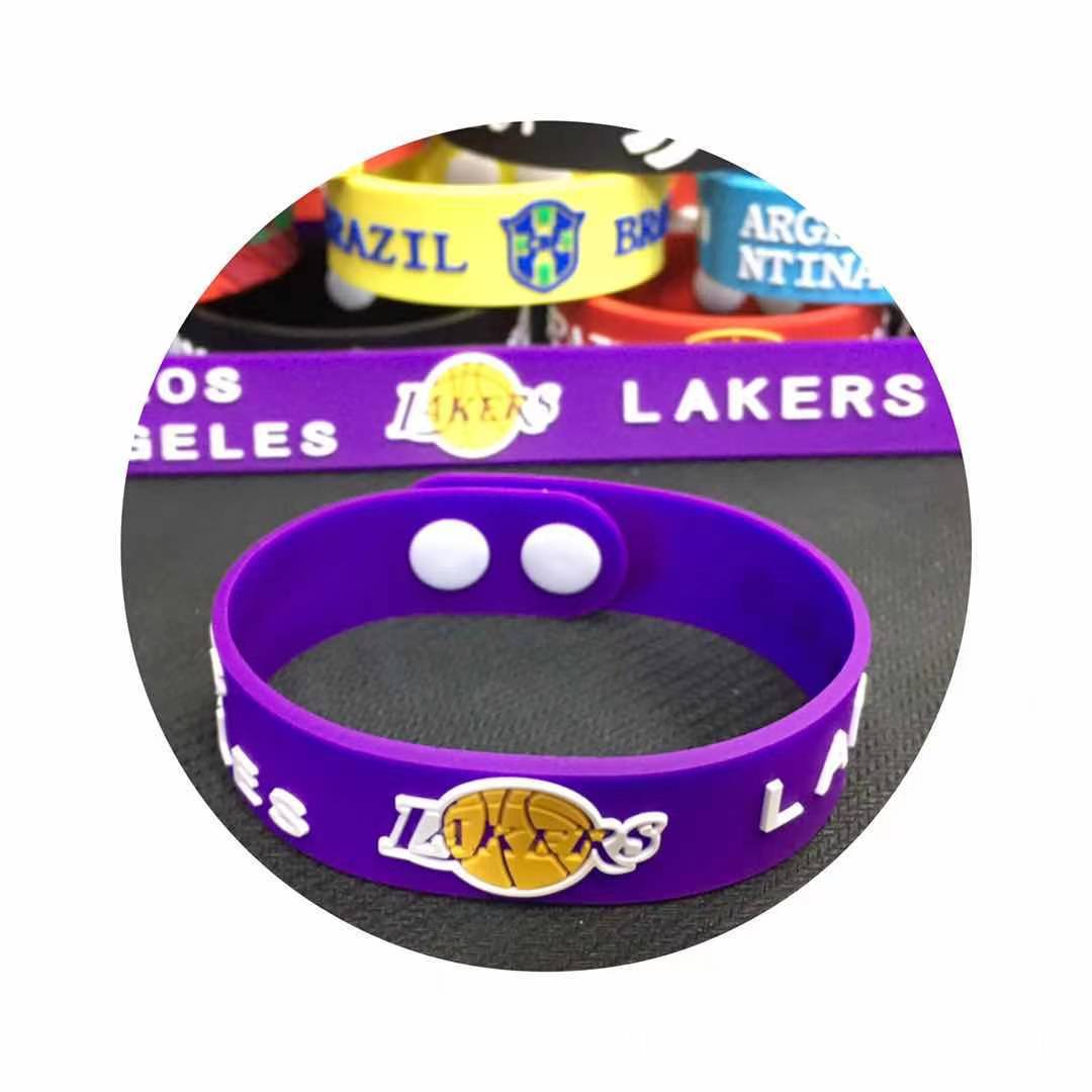 Pulseras de PVC con el Emblema de la Copa Mundial de Francia, España, Portugal, Bélgica y Países Bajos, Pulseras de Goma Suave para Aficionados