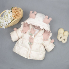 女童装棉服女童冬季女童加绒棉衣冬装2025年新款洋气棉袄外贸批发