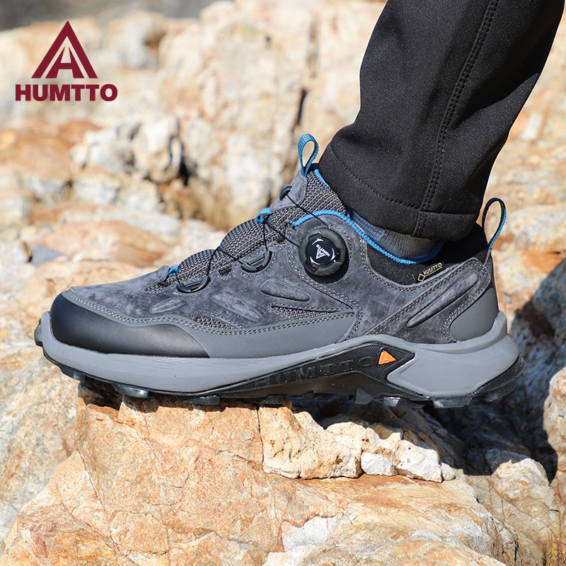 Zapatos de senderismo al aire libre Hantu, hebilla giratoria para mujer, zapatos todoterreno antideslizantes ligeros, amortiguadores resistentes al desgaste, zapatos deportivos impermeables, zapatos de senderismo