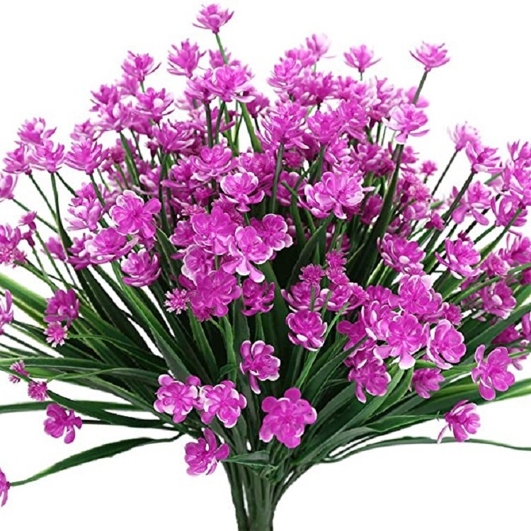 Transfronterizo exclusivo para 7 Tenedor primavera hierba Camelia Rosa plástico Lotus cielo estrellado fábrica en stock plantas de agua de simulación en stock