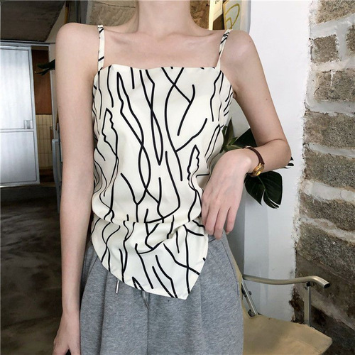 Sling women's summer thin vest with bow tie inside to beautiful back base design with outer wear tube top