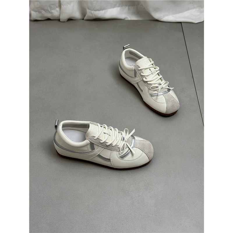 Женские балетки Мэри Джейн осень 2025 года с скрытой платформой, кожаные, легкие, универсальные, спортивно-повседневные.