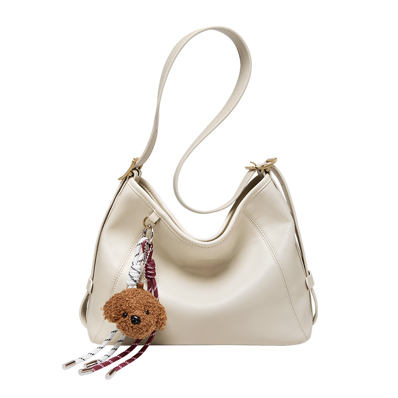 Nalandu Coco Women's 2026 New Spring/Summer Large Capacity Bucket Bag Genuine Leather Shoulder And Crossbody Bag For Commuting - Thumbnail 5