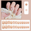 Nail stickers, removable waterproof short fake nails for nails