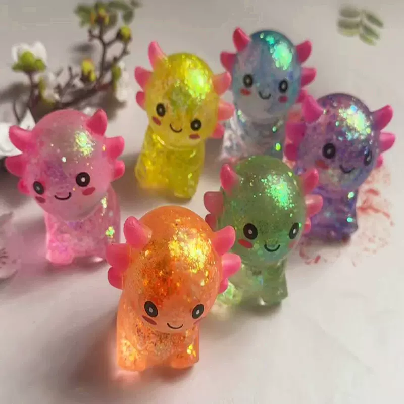 跨境蝾螈卡通捏捏乐解压神器儿童麦芽糖减压发泄玩具创意慢回弹