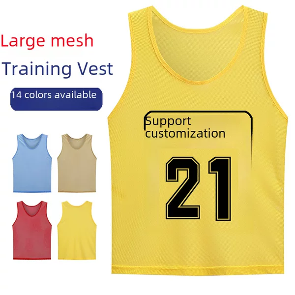 Frisbee mesh thin clothing basketball football training vest Frisbee group expansion advertising vest printed