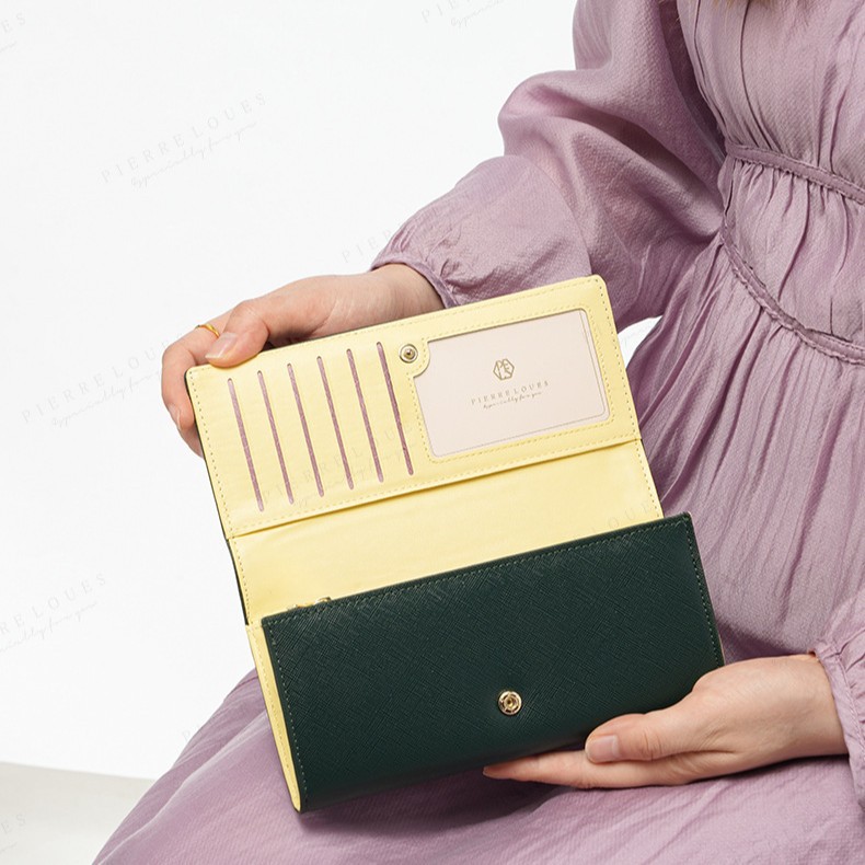 Cross-border nueva monedero de mujer simple al por mayor de gran capacidad multifuncional bolso de mano cruz patrón de la billetera de la mujer al por mayor