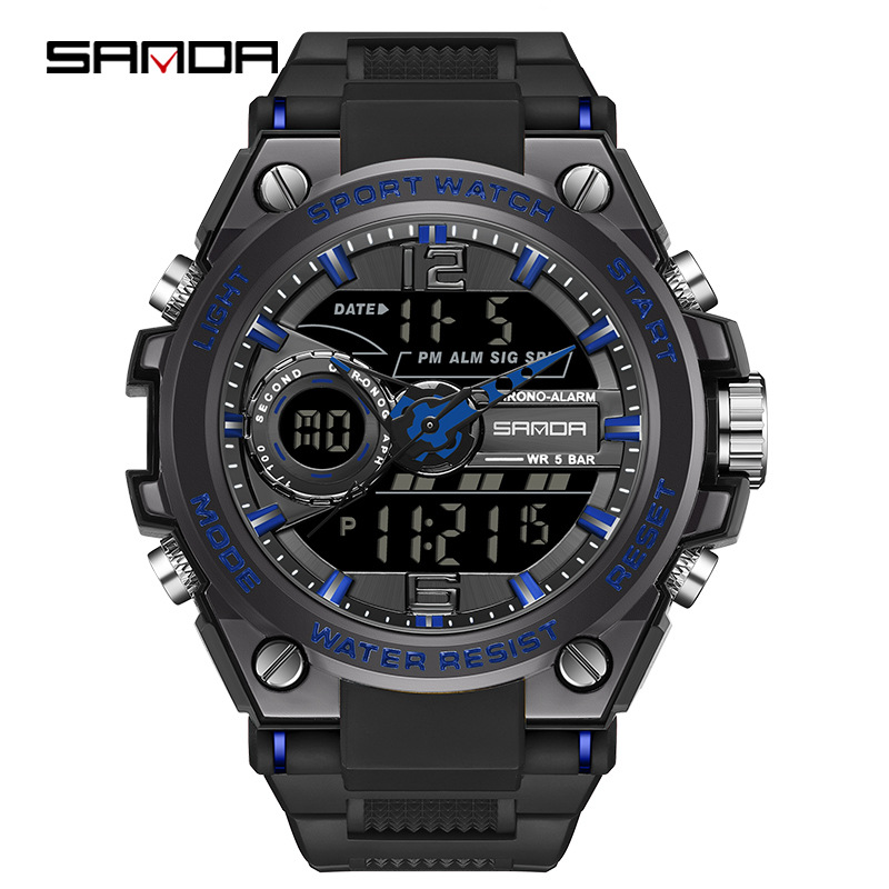 6092 고무 링 검정색과 파란색