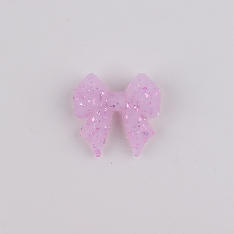 Nuevo arco brillante perlas de silicona para bebés pequeños collar de dentín accesorios de cuentas de caricatura perlas de silicona al por mayor