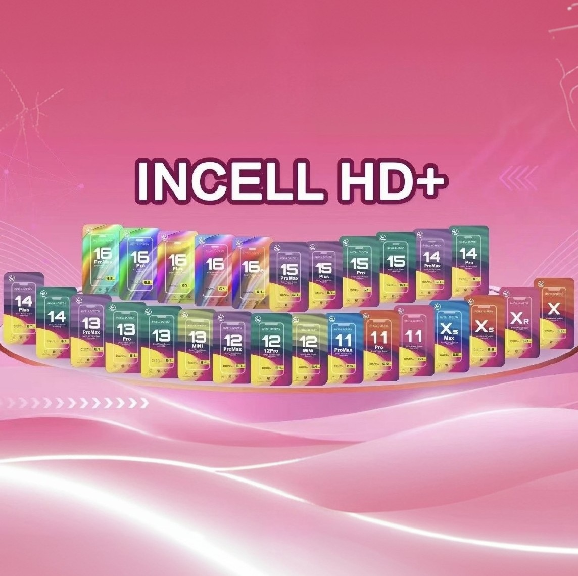 Aplicable a la pantalla del teléfono de Apple iPhone 13 14 15 16 PRO PROMAX LCD INCELL