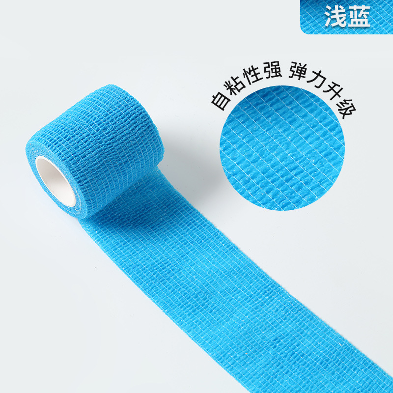 Fábrica al por mayor auto-adhesivo elástico dedo vendaje deportes cinta protectora de uñas no tejida auto-adhesivo dedo protección correa de rodilla