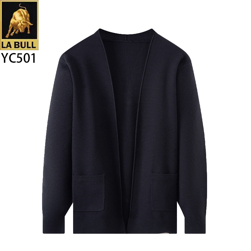 Value-For-Money Brand Style Summer and Autumn Versatile Knitted Cardigan for Men, Classic Long-Sleeve Sweater, Trendy Casual Outerwear Knitwear