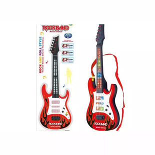 Kids Toys Guitar Flash Music Simulation Pick Guitar