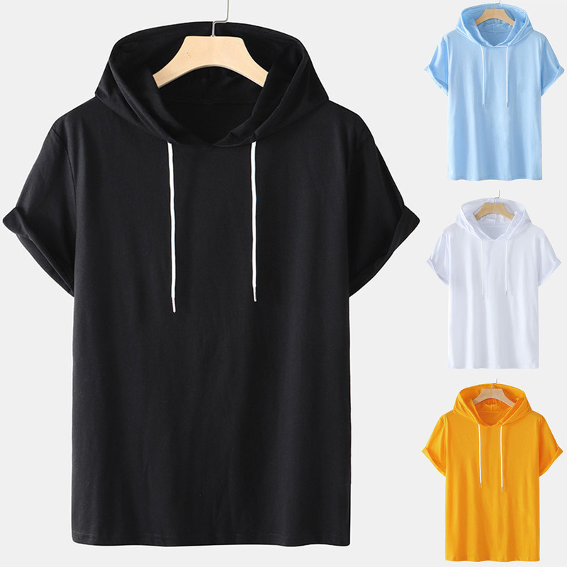 2022 fashion teenagers European and American men's and women's hooded short sleeve 2022 fashion teenagers European and American men's and women's hooded short sleeve