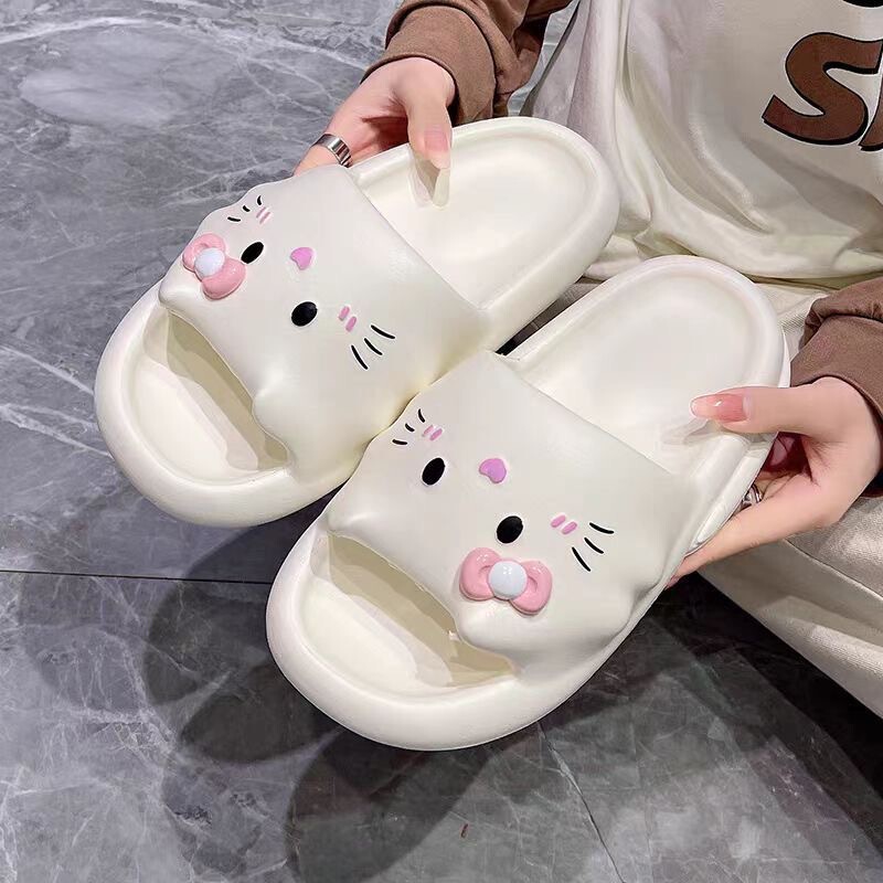 Non-slip Cartoon Kitten Kitten Cute Indoor Summer Ladies Slippers Home Soft Bottom Girl Summer Non-slip Cartoon Kitten Kitten Cute Indoor Summer Ladies Slippers Home Soft Bottom Girl Summer