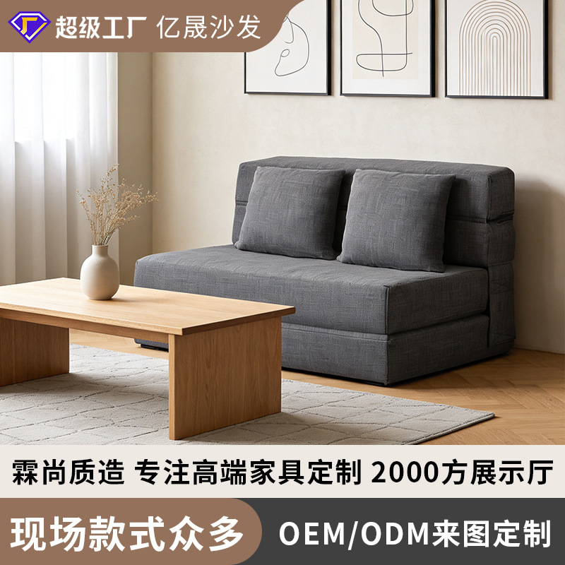 Vacuum Compression Sofa High Density Memory Foam Sofa Small Apartment Living Room Multifunctional Lazy Double Sofa Bed