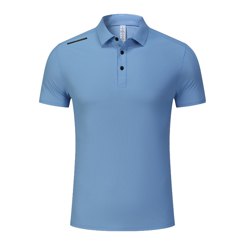 Ropa de hombre de lujo ligero, ropa de trabajo de alta gama, camiseta de solapa, camiseta de polo de secado rápido deportivo de manga corta para hombre, personalización